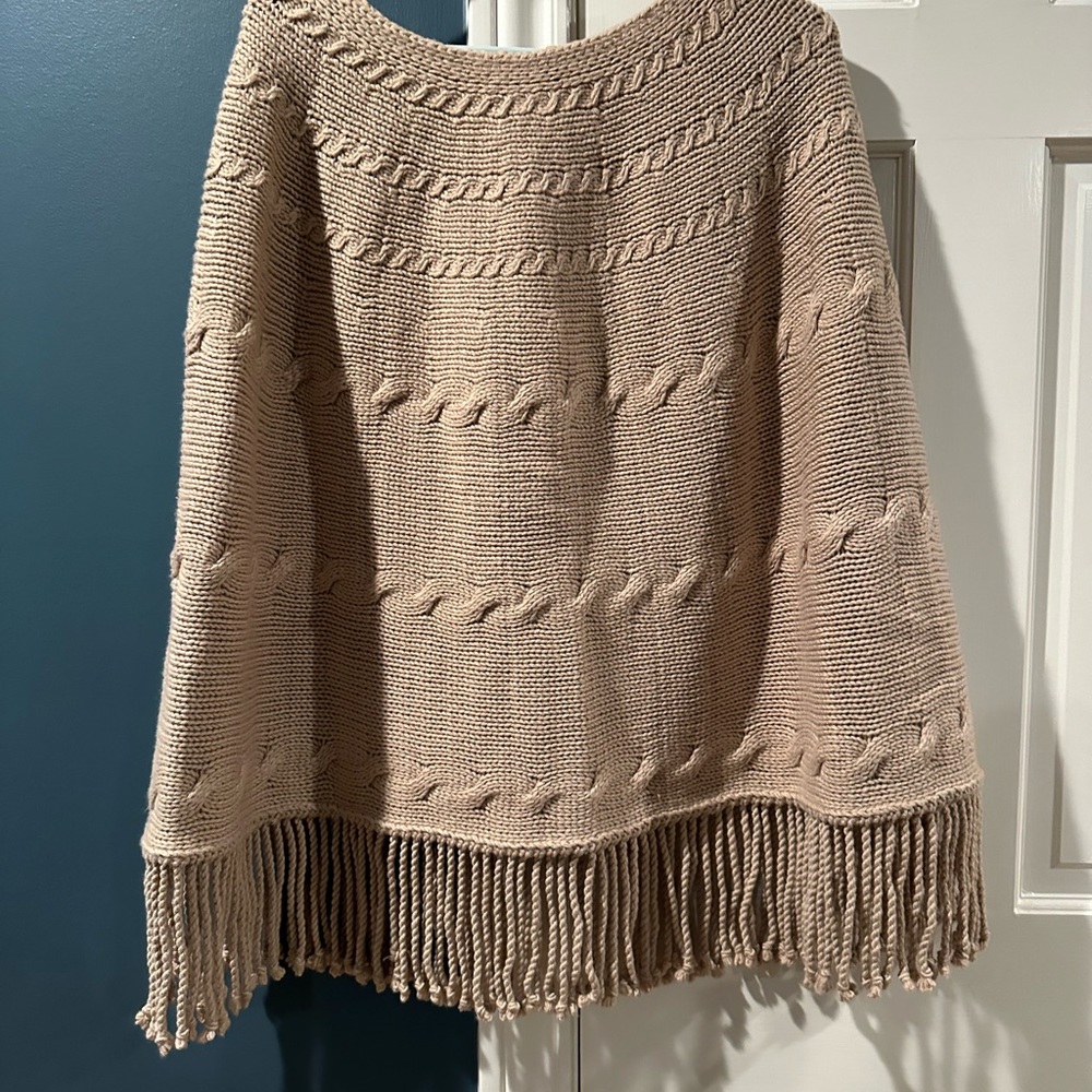 Lands’ End Poncho Sweater